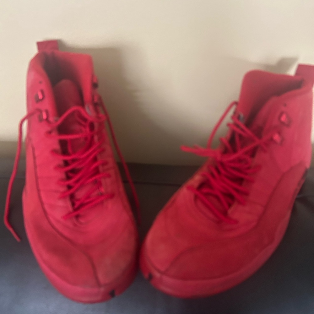 Men's Red High-Top Sneakers - Picture 2 of 2